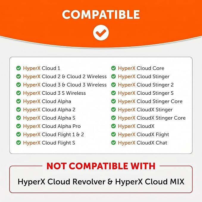 WC Freeze V2 Cloud - Angled Cooling Gel Earpads Compatible with HyperX Cloud Series by Wicked Cushions | Angled Pads for Extreme Comfort, New Freeze V2 Cooling Fabric, Extra Thick | Speed Racer