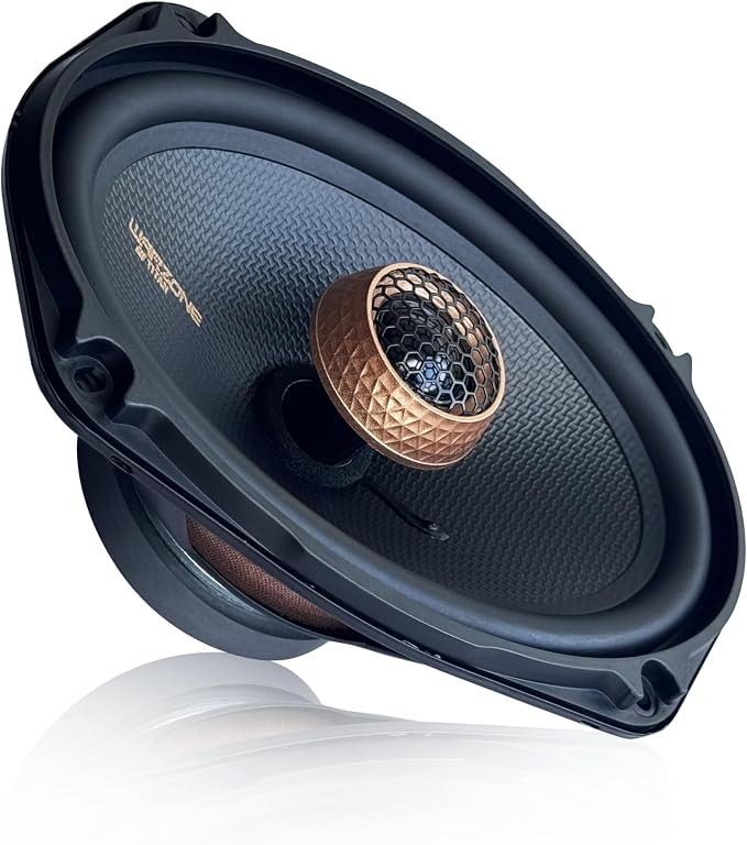 Warzone 2X WZ65PTi 6.5-Inch Super Coaxial Speaker Pair, 4 Ohm, 450W Max, 120W RMS, 92dB Sensitivity, Ferrite Woofer & PEI Dome Tweeter for Pro Car Audio