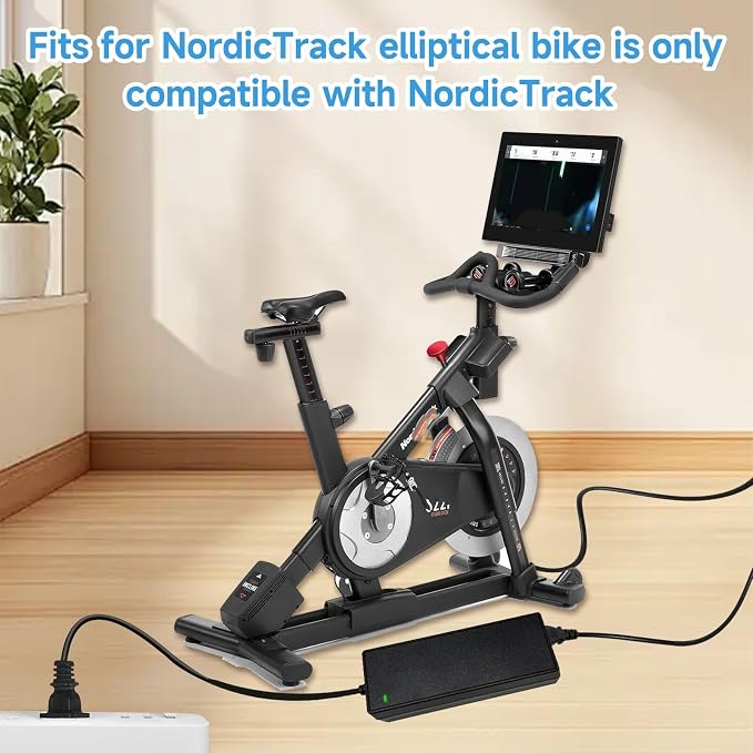 418190 Charger Power Cord Plug for NordicTrack Commercial S22i Bike | 36V AC/DC Adapter Compatible with Elliptical Studio Cycle NTEX02121 NTEX02422 NTEX02117 22 inch Bike Intai Model IN3603500