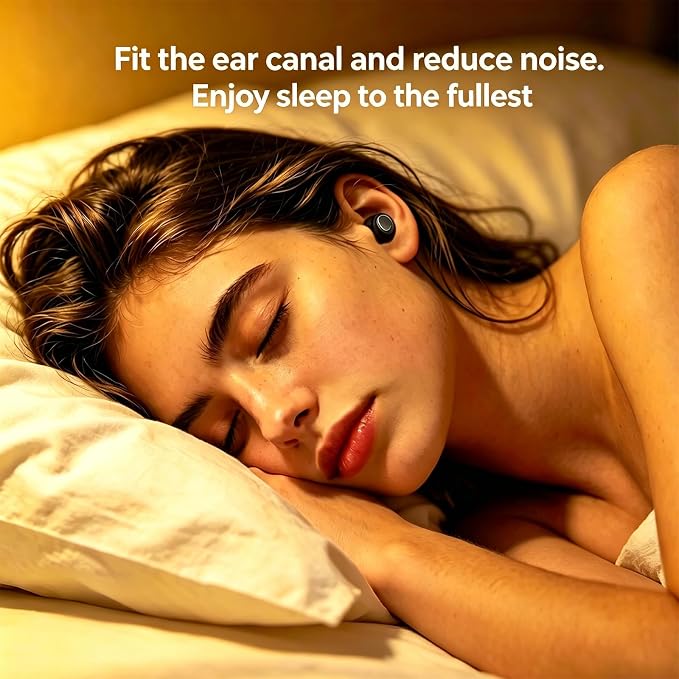Wireless Earbuds, Hybrid ANC 40dB Noise Cancelling Headphones, 45H Playtime, Bluetooth 5.4, 10mm Drivers with 5 EQ, ENC Dual Mic, IPX7 Waterproof, Transparent Mode, Digital Battery Display iOS/Android