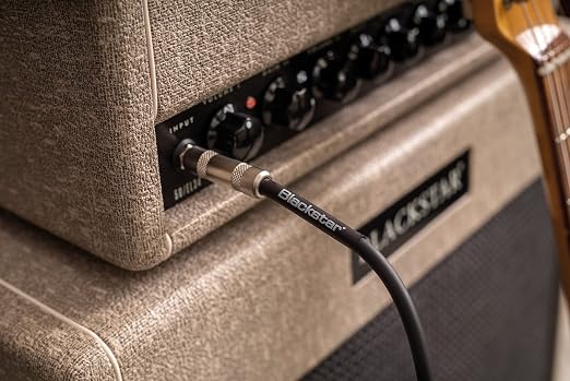 Blackstar 3m (10ft) Instrument Cable Straight ¼” Jack to Straight ¼” Jack for Bass/Electric Guitar/Electro-Acoustic/Keyboard/Amp (BSCABLESTD10FTSS)