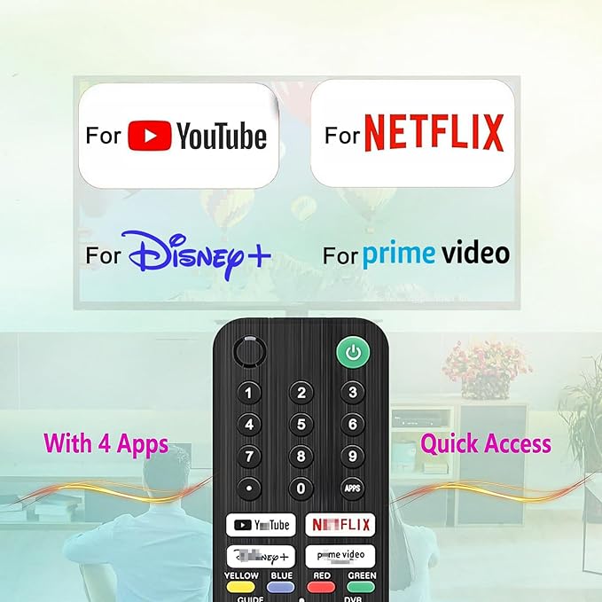 Upgraded Voice Remote Replacement for Sony Smart TV Remote Control, Replaces Remote RMF-TX520U/TX500U RMF-TX310U/TX300U RMF-TX900U/TX800U, Compatible with Sony Bravia 2019-2025 XBR/XR/KD/K Smart TVs