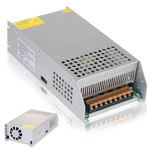 New Version DC 12V 100A 1200W Power Supply Adapter 110V AC to 12V DC Converter 100A 1200W Power Supply Transformer for Motor Pump CCTV Security Camera Car Stereo 3D Printer