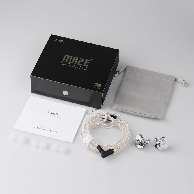 Linsoul SIMGOT EW200 10mm SCP Diaphragm Dynamic Driver in-Ear Earphones with All Metal Body, Detachable 0.78mm 2pin Silver-Plated OFC Cable for Audiophiles Musicians (EW200 with Mic)