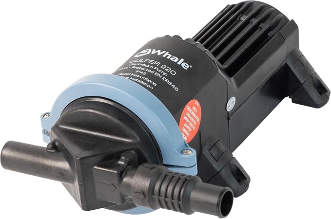 Whale Gulper 220 Graywater Pump - Manages Gray Waste in Boats & RV - 3.5 GPM Flow Rate - 12V/24V