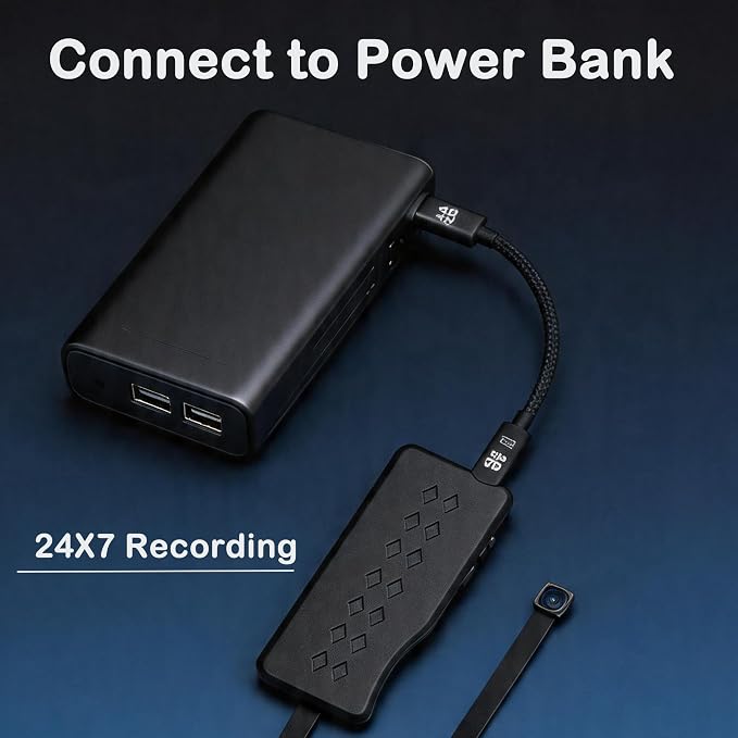 DIY Hidden Camera Module, Mini Spy Camera WiFi for Inside Home, 1080P Indoor Wireless Security Camera with Phone App, Bluetooth Setup, SD Auto Record Without WiFi, Covert Nanny Cam for Indoor