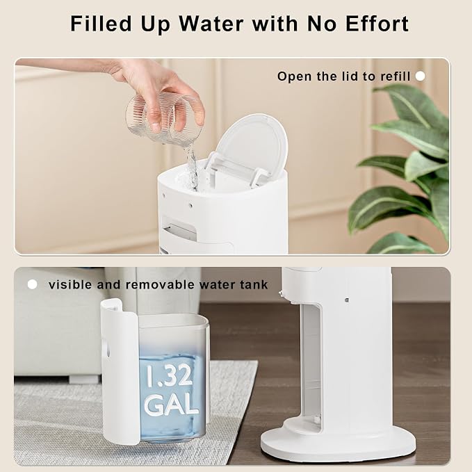 Antarctic Star 40" Evaporative Air Cooler, 24H Timer & Remote Control, Bladeless Tower Swamp Cooler, 80° Oscillation Cooling Fan with Removable Water Tank for Home Office