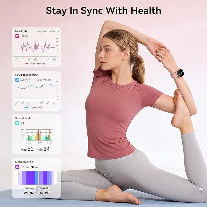 Mingtawn Smart Watches for Women Men with 7 Interchangeable Bands,1.83" HD Smart Watch with Heart Rate/Sleep Monitor,Fitness Watch with Bluetooth Call,120+ Sport Modes Activity Tracker Bands Gift Set