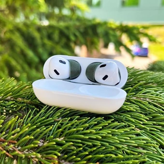 Comply Memory Foam Replacement Earbud Tips for Apple AirPods Pro 1 & 2 | Ultimate Comfort, Secure Fit, Superior Noise Isolation | Anti Slip, Prevent from Falling Out | Green (S/M/L) (3 Pairs)