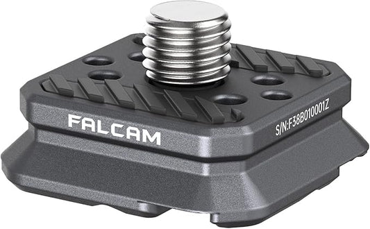 FALCAM F22 Basic Quick Release Plate, Camera Mounting Adapter Convert 1/4" Thread to F22 QR System, Aluminum Camera Accessory Fits for Sony Canon DSLR Tripod (Plate Only) 2529