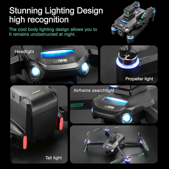 4K Camera Drone with GPS for Adults – 5G Remote Controller Features 5.9-Inch HD Screen, Obstacle Avoidance, One Key Return, Optical Flow Mode, Brushless Motor FPV, 60 Minutes Flight Time