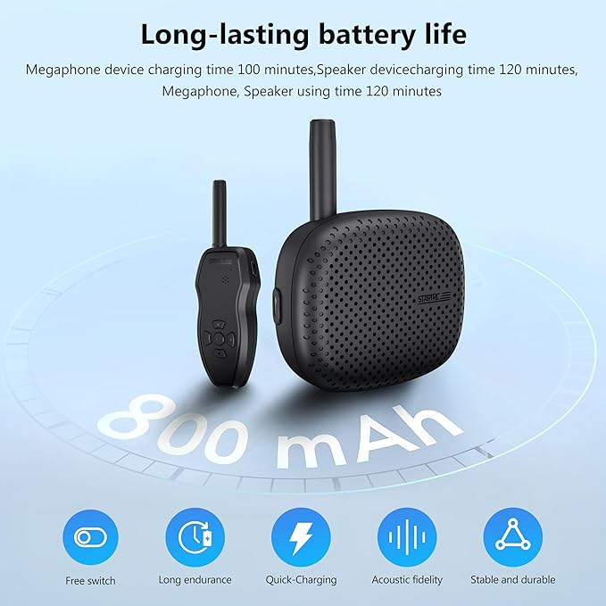 STARTRC Drone Speaker Real-Time Megaphone Portable Interference-Free Long Distance Microphone for DJI Air Series/Mavic 3 series/Mavic 2/Avata Series/Holy Stone Drone