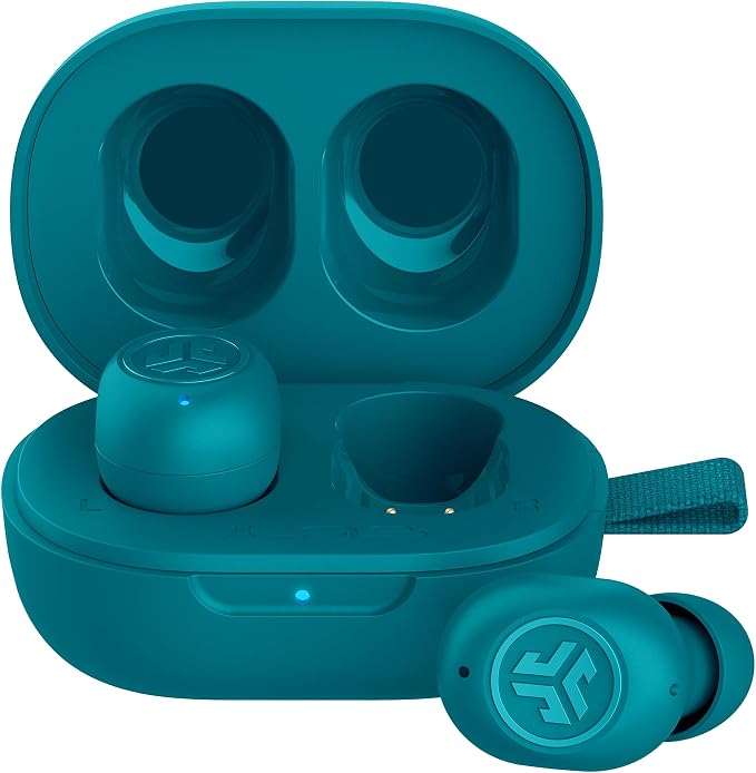 JLab JBuds Mini, True Wireless Earbuds, Bluetooth Multipoint, IP55 Sweat Resistant, Be Aware Audio, Teal
