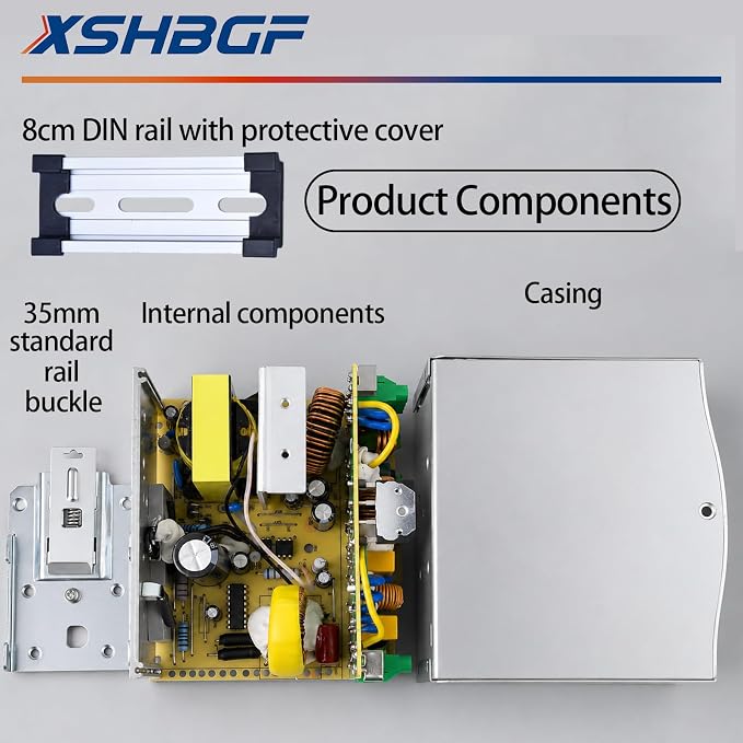24VDC Power Supply NDR 240W DIN Rail Power Supply Switch Switching Converter DC (Input 100-240VAC Output 24VDC 50/60HZ 24V 10A)