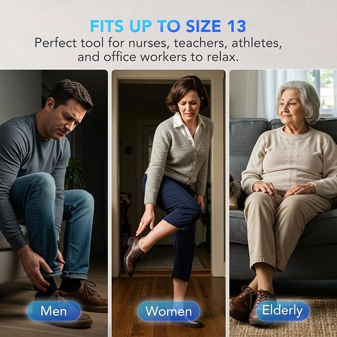 SKG YS100 Shiatsu Foot Massager with Heat and Remote, Feet Massager with 3 Air Compression Modes, for Plantar Fasciitis, Fits up to Size 13 for Men Women Dad Gifts