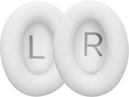 kwmobile Ear Pads Compatible with Bose QuietComfort 45 / QC45 / SC Earpads - 2X Replacement for Headphones - White
