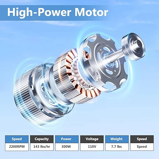 Ice Shaver Crusher Electric Snow Cone Maker Machine 4 Blades 300W 143lbs/hr Shaved Ice Machine Stainless Steel Electric Ice Crush Free Ice Pick Ice Cube Tray