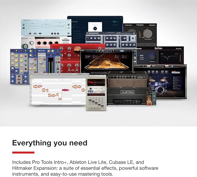 Focusrite Scarlett Solo 4th Gen USB Audio Interface, for the Guitarist, Vocalist, or Producer — High-Fidelity, Studio Quality Recording, and All the Software You Need to Record