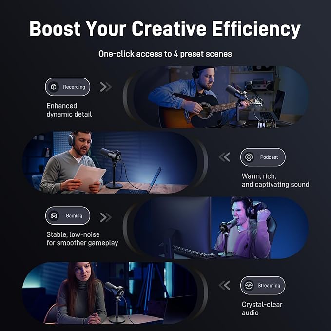 MAONO Podcast Equipment Bundle-XLR USB Podcast Recording Mic kit(PD300XT+E2 Gen2+XLR-180)