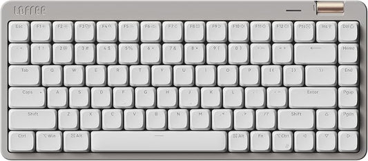 Flow Lite 84 Keys Low Profile Mechanical Keyboard, 75% Swappable Rechargeable Wireless Keyboard with 2.4G Receiver, Bluetooth and Wired Connection for Windows, Mac/ Specter Linear Switches (Marble)
