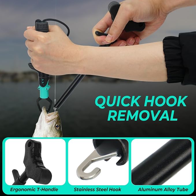 Jenseits Fishing Tool Kit, Fish Gripper, Fishing Pliers, Digital Fish Scale, Fillet Knife, Hook Remover & Fishing Accessories Set, Freshwater Saltwater Fishing Gear, Fishing Gifts for Men Angler
