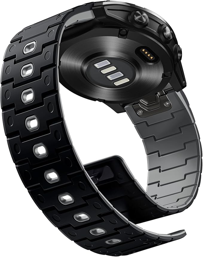 Bandletic Compatible with Garmin Fenix 6X/7X Pro Band, 26mm Quick fit Soft Silicone Magnetic Watch Band Replacement for Fenix 8 51mm/7X/6X/5X Plus/3/Instinct 2X Solar 3 50mm/Descent MK2i Smartwatches