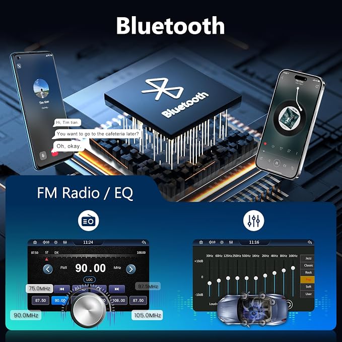 [Automatic] Single Din Flip Out Car Stereo Wireless Carplay Android Auto-7 Inch Touch Screen Radio-USB/TF/AUX in, Mirror Link,FM Radio,Bluetooth, Backup Camera