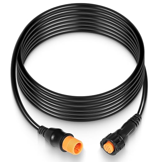 Replacement for Garmin 010-11617-32 Extension Cable 12-Pin, Compatible with 12-Pin Garmin Scanning Transducers, 12-Pin Airmar Transducers with XID, ECHOMAP, STRIKER, LiveScope, GPSMAP Series (10 Feet)