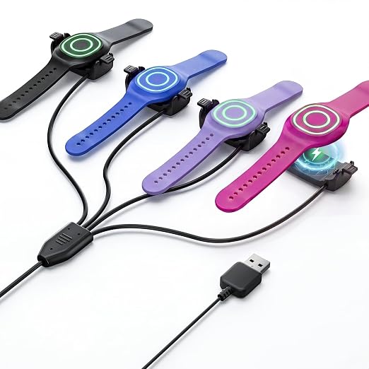 4 Port Magic Band Charger Charging Station Compatible with Disney Magic Band+ Plus, Multiple 4-in-1 MagicBand+ Charger for Multi MagicBand Plus,90 Min Full Charging for Disneyland Family Accessories