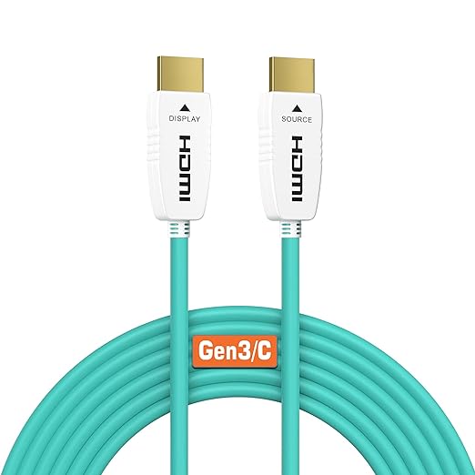 RUIPRO 8K Fiber Optic HDMI Cable 20 Feet 48Gbps 8K60Hz 4K120Hz Dynamic HDR eARC HDCP2.2/2.3 for RTX4080/4090/3080/3090, Xbox S/X, PS5/4, AVR, Projector, LG/Samsung/Sony TV