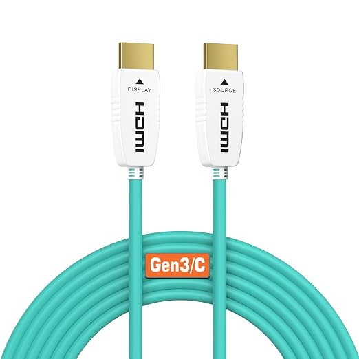 RUIPRO 8K Fiber Optic HDMI Cable 15 Feet 48Gbps 8K60Hz 4K120Hz Dynamic HDR eARC HDCP2.2/2.3 for RTX4080/4090/3080/3090, Xbox S/X, PS5/4, AVR, Projector, LG/Samsung/Sony TV