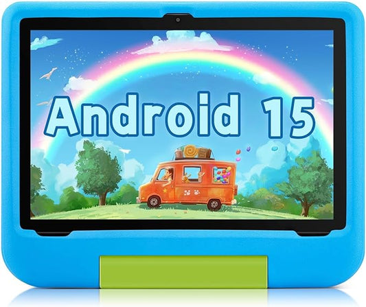 Android 15 Tablet for Kids – Kids Tablet with 10.1” Display, 8GB+64GB, Octa-Core, WiFi 6, 5000mAh, Parental Controls & Pre-Installed Kids Apps, Tablets with EVA Case