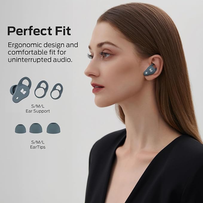 Monster N-Lite 210 Wireless Earbuds, Bluetooth 5.4 in Ear Stereo Headphones, Built-in Mic for Crystal Clear Call, 32H Playtime, Waterproof Earphones for Sports, Blue