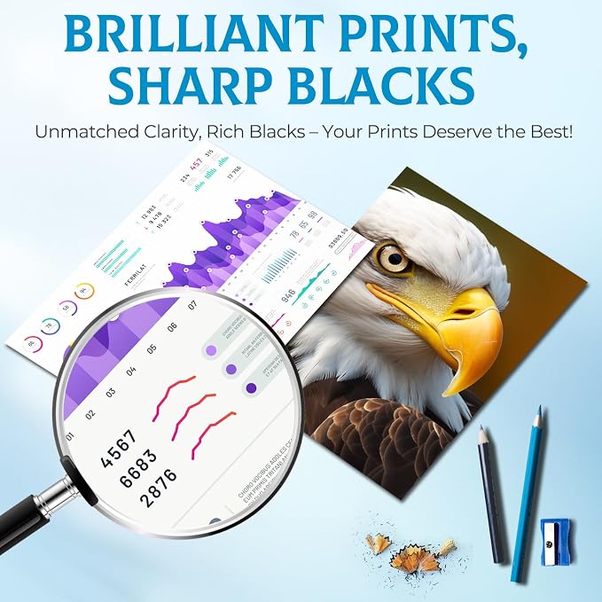 950XL 951XL Ink Cartridges OfficeJet Pro 8600 8610 8620 Ink Compatible for HP 950 951 XL Ink Cartridge Combo Pack HP950XL HP951XL Printer Ink for OfficeJet Pro 8100 8630 8660 8640 8615 276DW 251DW-4P