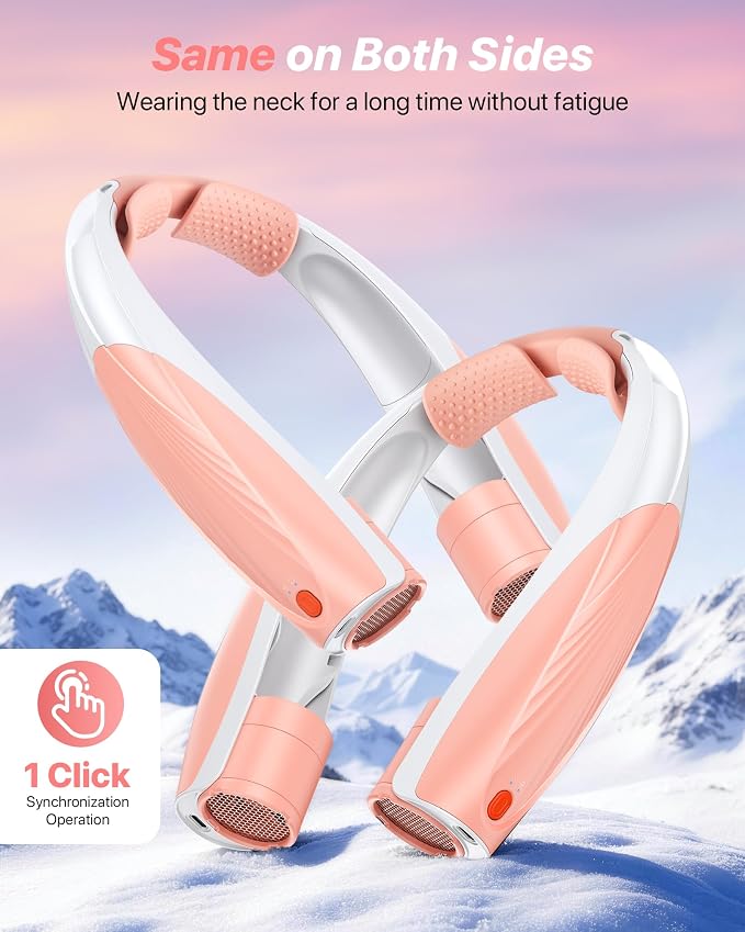 Kesguar Portable Neck Fan, 20H RunTime Cooling Fan, 6 Speeds 360° Airflow Personal Fan, Rechargeable Hands Free with 6000mAh Battery Wearable Fan Gifts for Women Men Outdoor Travel Camping