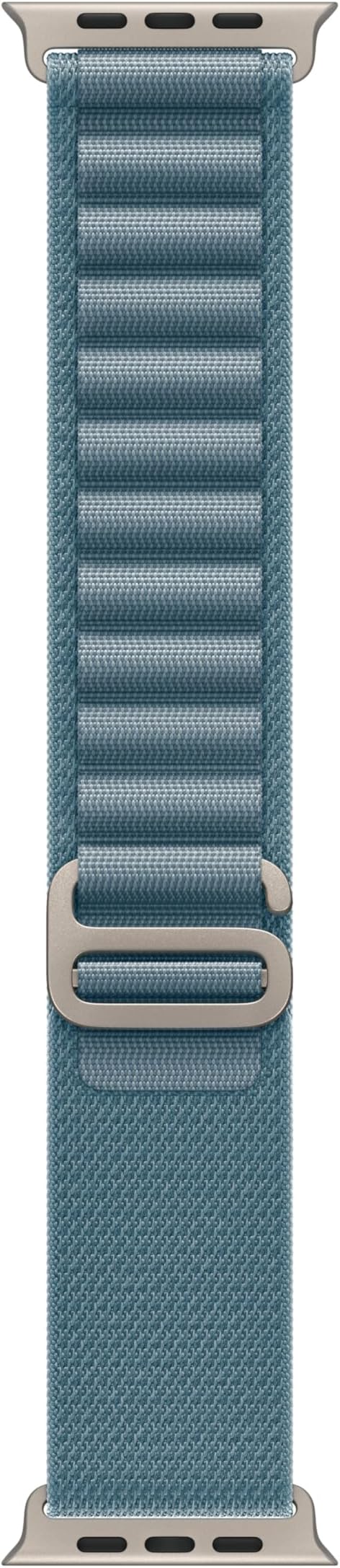 Apple Watch Band - Alpine Loop - 49mm - Light Blue - Small - Natural Titanium Finish
