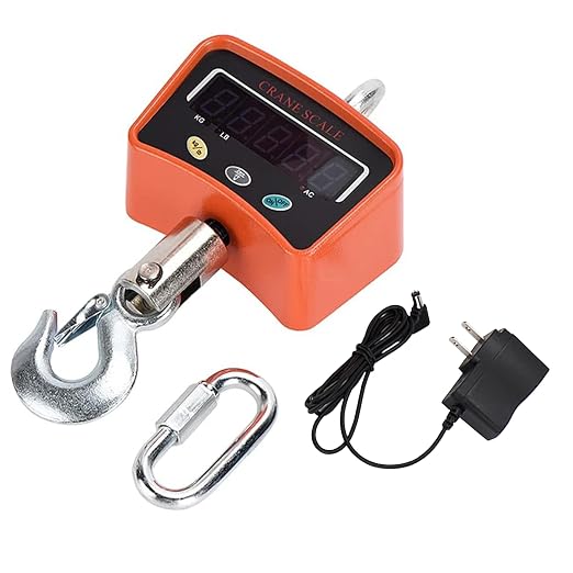 Hanging Scale Handheld 2200lb/1000Kg Crane Scale Luggage Scale