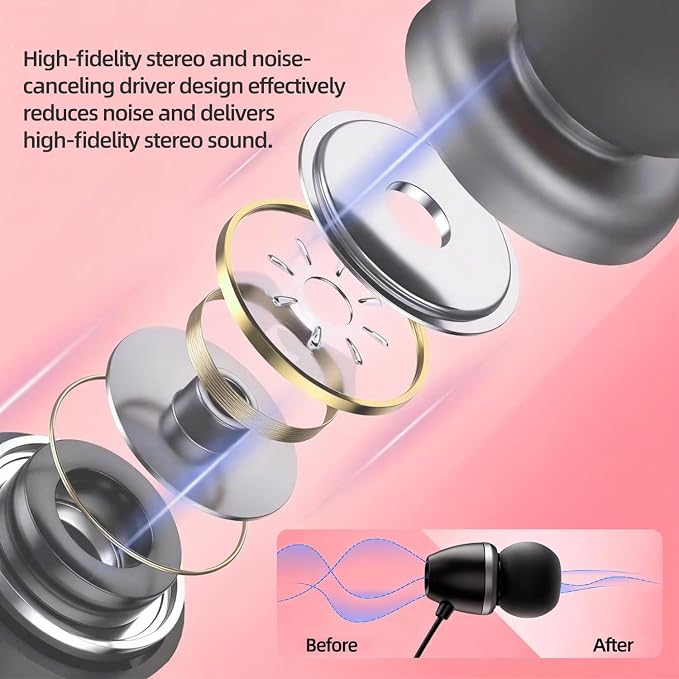 Bluetooth Headphones Neckband, Retractable Headset Wireless Sports Earbuds Noise Cancelling Stereo Earphones with Microphone, IPX5 Sweatproof, Compatible with iPhone Android (Black)