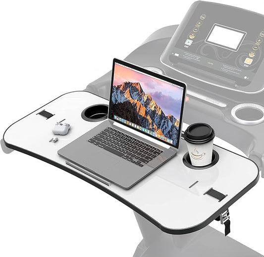 Treadmill Desk Attachment 36 Inches Tread Tray Workstation, Laptop Stand Holder for Notebooks, Tablets, Phone,Cup,Ergonomic Platform with Cooling Holes & Edge Protector