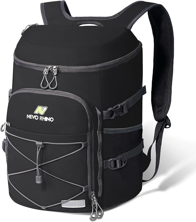 N NEVO RHINO Backpack Coolers Insulated Leak Proof 36/54 Cans,Portable Lightweight Waterproof Insulated Cooler Backpack for Men & Women Ideal for Camping,Travel,Beach,Picnics,Lunch & Day Trips