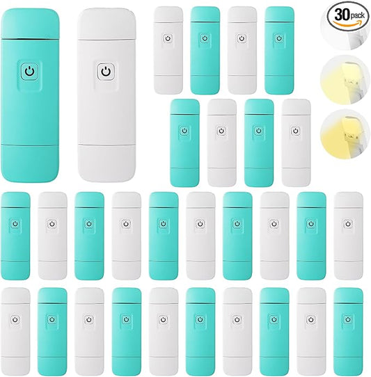 KunHe 30 Pack USB Rechargeable Book Lights Bulk for Reading at Night in Bed Reading Lights Bulk LED Reading Lights with Clip for Kids & Adults Bulk Christmas Gift for Man Woman Book Lovers
