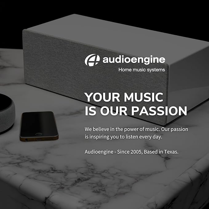 Audioengine All in One A2+ (B2) Portable Wireless Speaker - Audio with Lossless aptX Bluetooth and Analog Audio Input for Phone, Tablet, and Computers