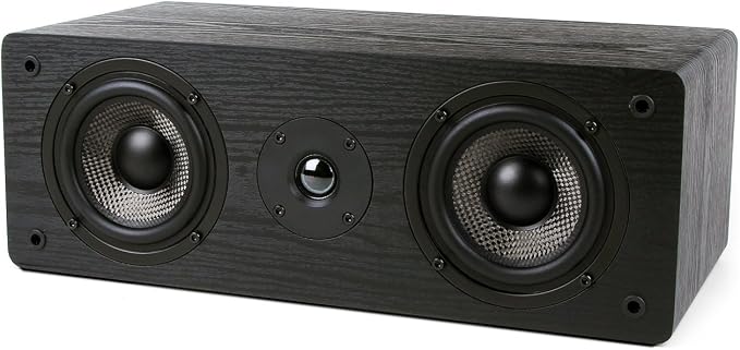Micca MB42-C Center Channel Speaker for Home Theater, Surround Sound, Passive, 2-Way (Black, Each)