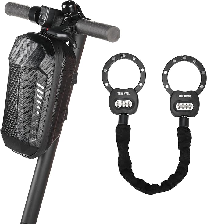 Heavy Duty Scooter Lock - 8mm Anti-Theft Chain Lock with 3 Keys, 94cm Weatherproof Security Lock for Electric Scooters, Bikes, Motorcycles
