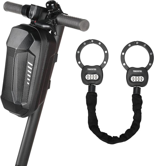 Heavy Duty Scooter Lock - 8mm Anti-Theft Chain Lock with 3 Keys, 94cm Weatherproof Security Lock for Electric Scooters, Bikes, Motorcycles