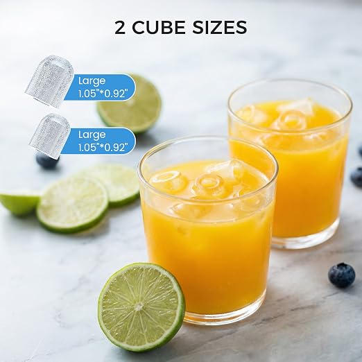 COWSAR Ice Maker Countertop, Portable Ice Machine with Self-Cleaning, 8 Cubes in 6 Mins, 26 lbs/24Hrs, Quiet Commercial Compact Ice Machine for Home, Camping, Bar, Stainless Steel Sliver