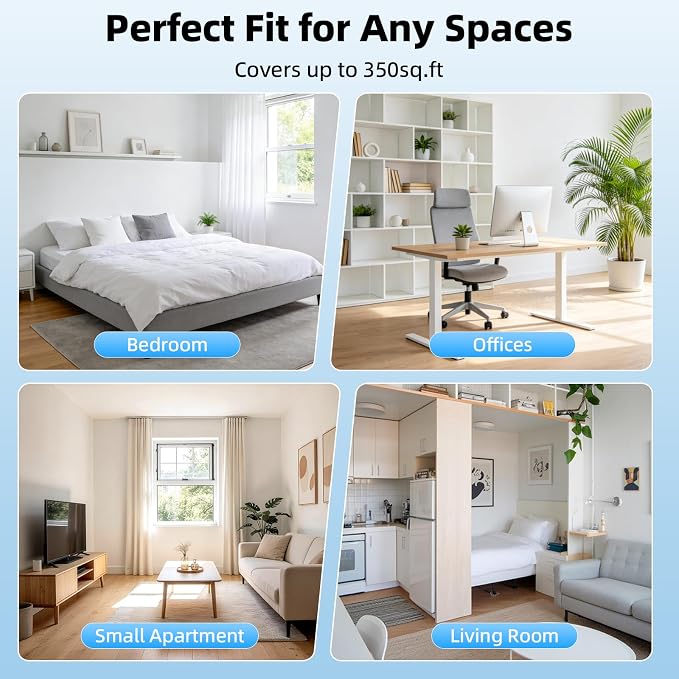Antarctic Star 8,000 BTU Window Air Conditioner, Window AC Unit, Cools Rooms up to 350 Sq.Ft., 6 in 1 Modes Air Conditioner Window Unit with Remote Control, Easy to Install, Energy Saving, White
