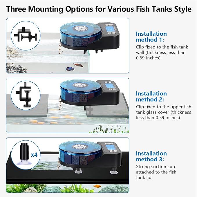 fishkeeper Automatic Fish Feeder for Aquarium+Aquarium Bubbler