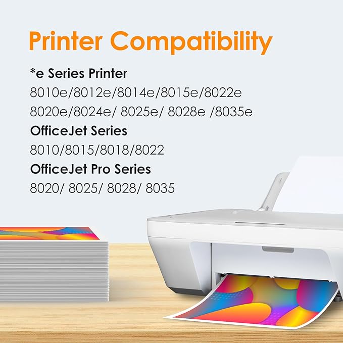 910XL Ink Cartridges for HP Printers Replacement for HP 910XL Ink Cartridges Combo Pack for HP 910 Ink Work with OfficeJet Pro 8010e 8015e 8025e 8020e 8028e 8035e 8015 8020 Printer(4 Pack)