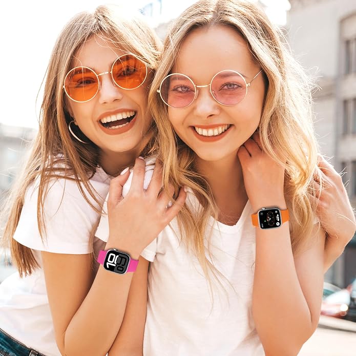 24 Pack Sport Band Compatible with Apple Watch Bands 38mm 40mm 41mm 42mm 44mm 45mm 46mm 49mm for Women Men,Silicone Strap with Watch Band Organizer for Watch Ultra Series 11 10 9 8 7 6 5 4 SE/SE 3nd